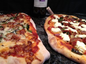 Bacon & Poblano Chili Pizzas!