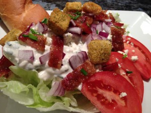 Wedge Salad with Candied Bacon!