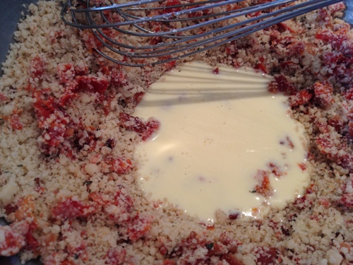 Bacon & Sun Dried Tomato Scone Mixed Ingredients